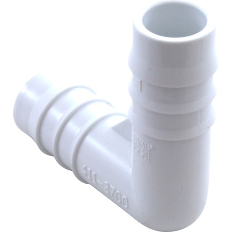 Barb Coupling, 90 Elbow, 3/4" Barb x 3/4" Barb : 411-3700
