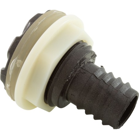 Bulkhead Fitting, Waterway, 3/4"b, Swirl, Dark Silver Glitter : 212-1839-DSG