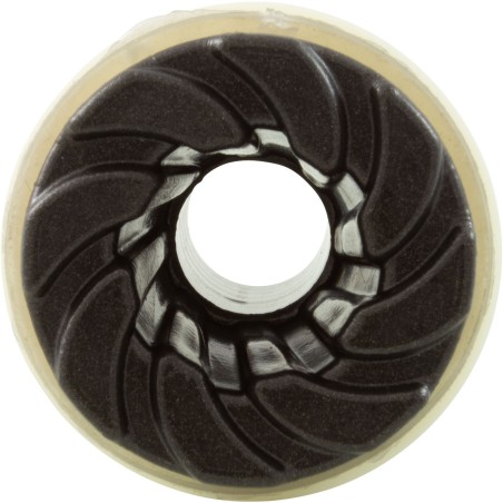 Bulkhead Fitting, Waterway, 3/4"b, Swirl, Dark Silver Glitter : 212-1839-DSG