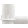 Adapter, 1" Spigot x 3/4" Barb, 90 : 411-3490