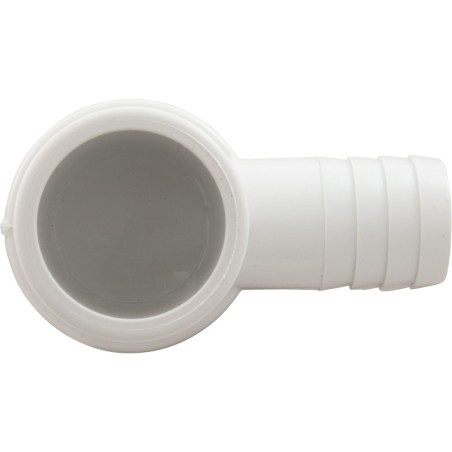 Adapter, 1" Spigot x 3/4" Barb, 90 : 411-3490