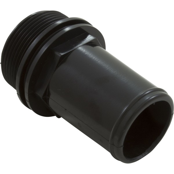 Hose Adapter, WW, 1-1/2"mpt x 1-1/2"hose, Male Smooth, Blk : 417-6141