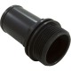 Hose Adapter, WW, 1-1/2"mpt x 1-1/2"hose, Male Smooth, Blk : 417-6141