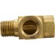 Tee, Anderson Metals, 1/4"mpt x 1/4"fpt x 1/4"fpt, Brass : 06127-04