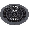 8" Galaxy Drain Cover With Screw Pack, Dk Gray : 25507-107-000