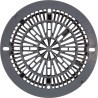 8" Galaxy Drain Cover With Screw Pack, Dk Gray : 25507-107-000
