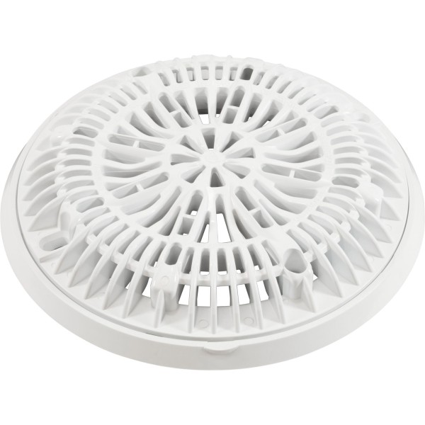 Gunite Main Drain Frame, Galaxy Lid (Av) , White : 25531-000-000