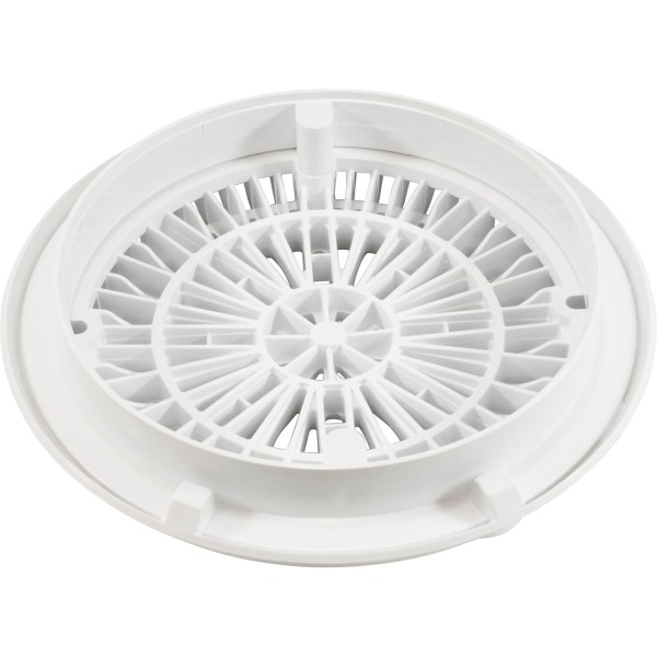 Gunite Main Drain Frame, Galaxy Lid (Av) , White : 25531-000-000