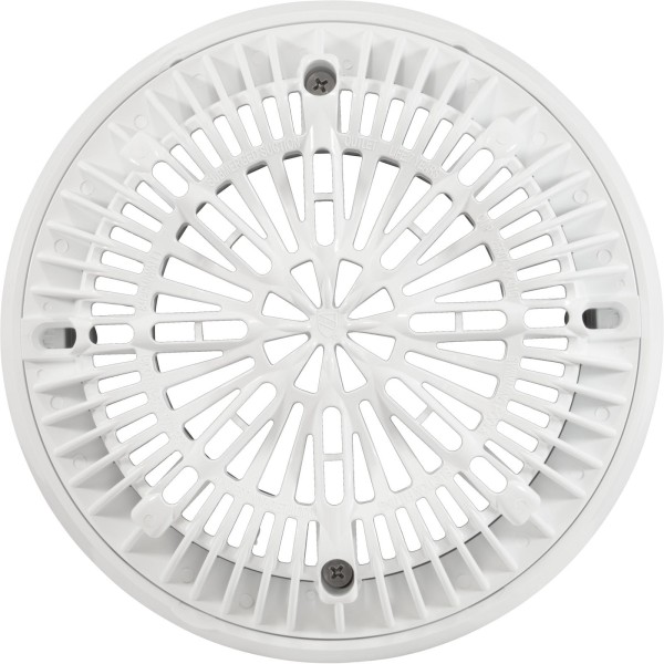 Gunite Main Drain Frame, Galaxy Lid (Av) , White : 25531-000-000