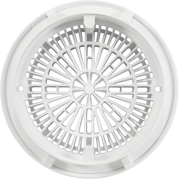 Gunite Main Drain Frame, Galaxy Lid (Av) , White : 25531-000-000