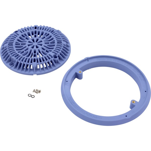 Gunite Main Drain Frame, Galaxy Lid (Av) , Lt Blue : 25531-009-000