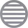 3" Round Deck Drain Cover, Gray : 25533-301-010