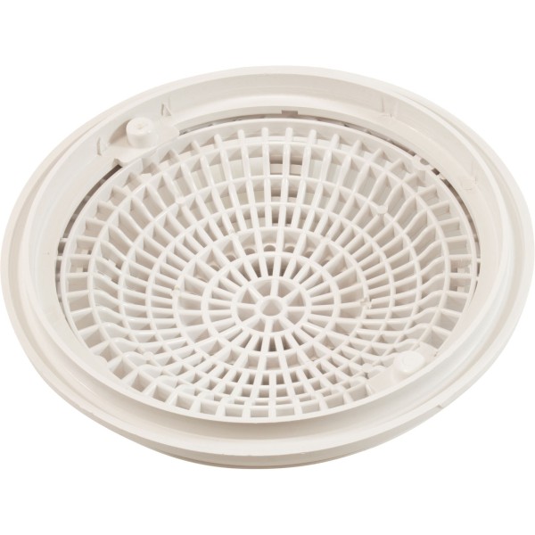 Main Drain Cover & Frame, Waterway Tru Flo 8", White, VGB : 640-1800 V