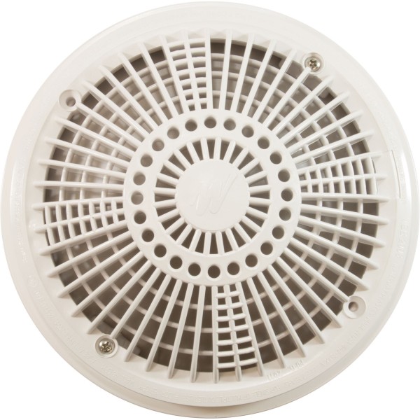 Main Drain Cover & Frame, Waterway Tru Flo 8", White, VGB : 640-1800 V