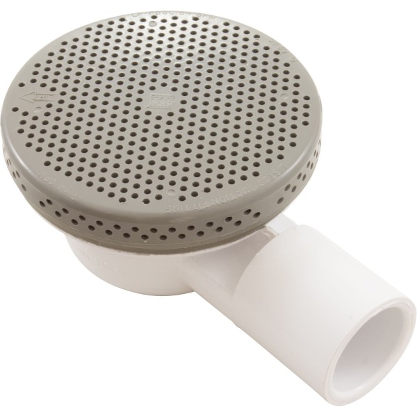 Drain Floor, 3/4"S, Plastic Gray : 640-4347