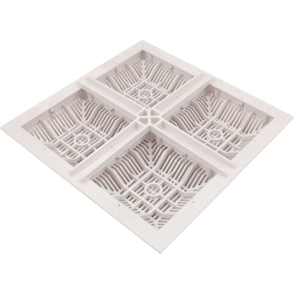 POOL FRAME & GRATE 18" X 18" ( 2011 )  - WHITE : 640-4770 V