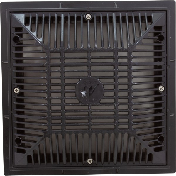 Main Drain Grate, Waterway, 9"x 9", with Frame (2011) , Black : 640-4791 V