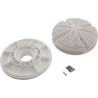 6" Ultra Suction, 1.5"Thrd, White : 640-8240 V