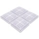 Cover 18 Sq W/Inner Fram Hi Flow : WGX1033BHF2