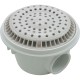Main Drain, WW Anti Vortex, 8" Round, Gun, 2"s, Side, White : 640-2520 V