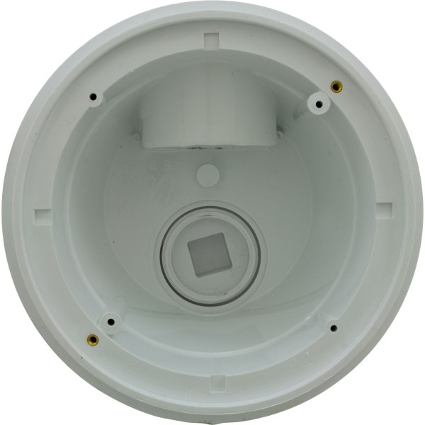 Main Drain, WW Anti Vortex, 8" Round, Gun, 2"s, Side, White : 640-2520 V