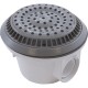 Main Drain, WW Anti Vortex, 8" Rnd, Vinyl, 1-1/2"s, Gray : 640-2667 V
