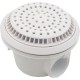 Main Drain, WW Anti Vortex, 8" Rnd, Vinyl, 2"s, White : 640-2750 V