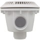 Main Drain, WW Anti Vortex, 8" Rnd, Vinyl, 2"s, White : 640-2750 V