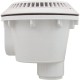Main Drain, WW Anti Vortex, 8" Rnd, Vinyl, 2"s, White : 640-2750 V