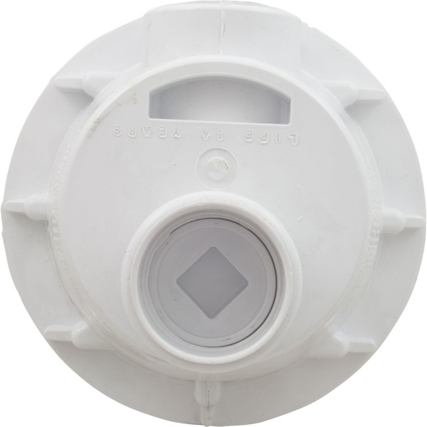 Main Drain, WW Anti Vortex, 8" Rnd, Vinyl, 2"s, White : 640-2750 V