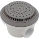 Main Drain, WW Anti Vortex, 8" Rnd, Vinyl, 2"s, Gray : 640-2757 V