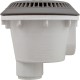 Main Drain, WW Anti Vortex, 8" Rnd, Vinyl, 2"s, Gray : 640-2757 V