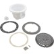 Main Drain, WW Anti Vortex, 8" Rnd, Vinyl, 2"s, Gray : 640-2757 V