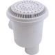 Main Drain, WW Anti Vortex, 8" Rnd, Gun, 2-1/2"s, White : 640-2410 V
