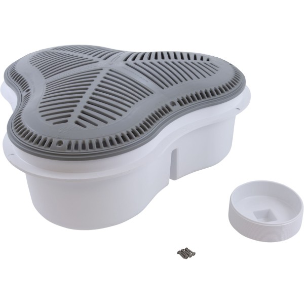 Main Drain, Waterway Clover Drain, 24-7/16", 6" Slip, Gray : 640-1007 V