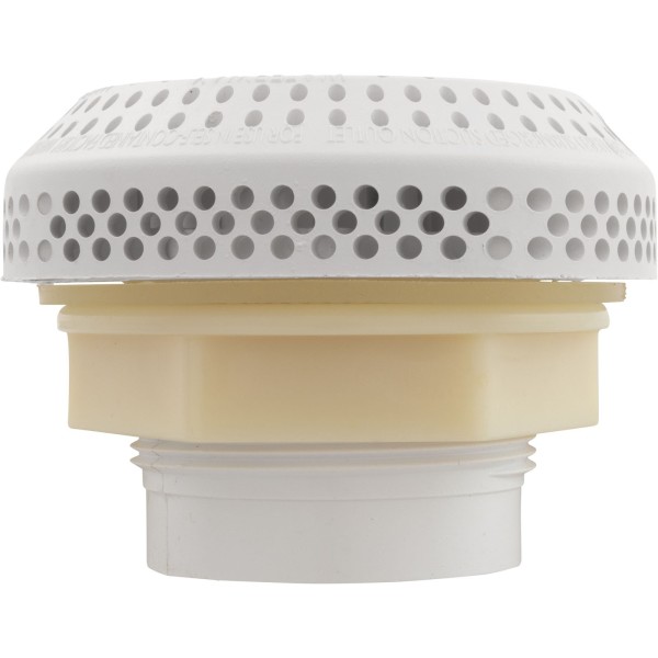 Suct Assy, WW 3-1/2" Hi-Flow, 2-3/8"hs, 1-1/2"s, Wht, w/o Vac Brk : 640-3250V