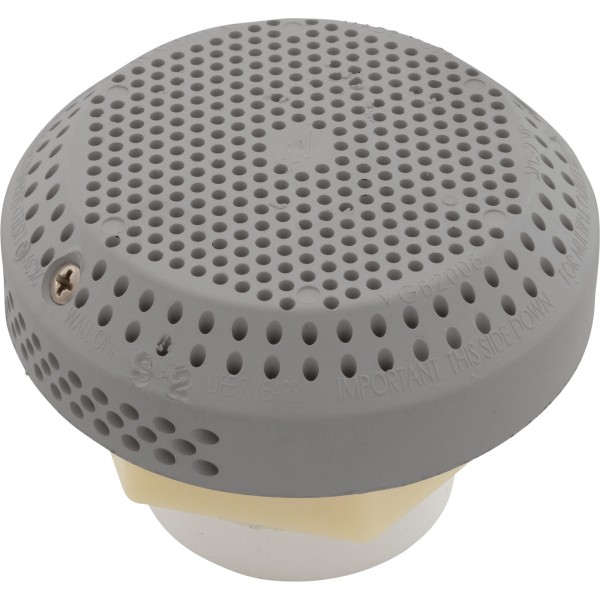 Suct Assy, WW 3-1/2" Hi-Flow, 2-3/8"hs, 1-1/2"s, Gry, w/o Vac Brk : 640-3257V