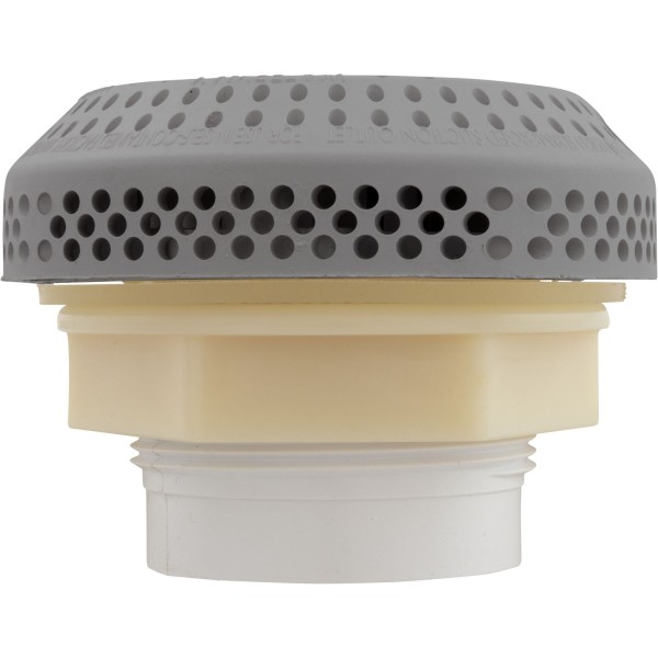 Suct Assy, WW 3-1/2" Hi-Flow, 2-3/8"hs, 1-1/2"s, Gry, w/o Vac Brk : 640-3257V
