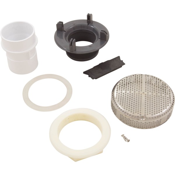 Suction Assy, WW Super Hi-Flo, 3-1/4"hs, 2"s, White/ss : 640-3630S V