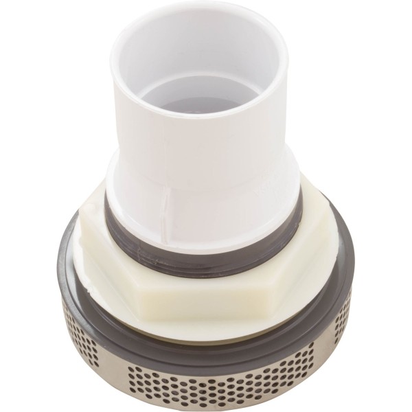 Suction Assy, WW Super Hi-Flo, 3-1/4"hs, 2"s, White/ss : 640-3630S V