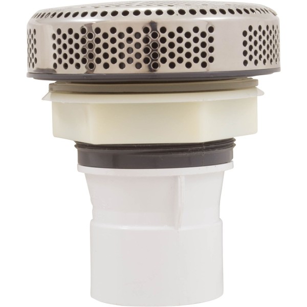 Suction Assy, WW Super Hi-Flo, 3-1/4"hs, 2"s, White/ss : 640-3630S V