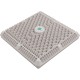 Main Drain Assembly, Aquastar, 12" Square Wave, White : WAV12WR101