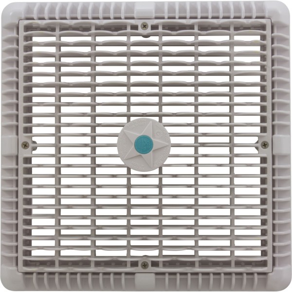 Main Drain Assembly, Aquastar, 12" Square Wave, White : WAV12WR101
