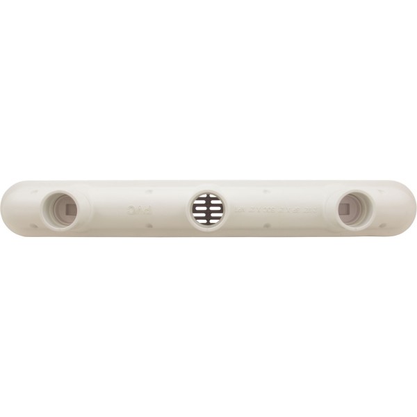 Channel Drain, Aquastar, 32", Flat Grate, For Concrete, White : 32CDFL101