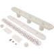 Channel Drain, Aquastar, 32", Flat Grate, For Concrete, White : 32CDFL101