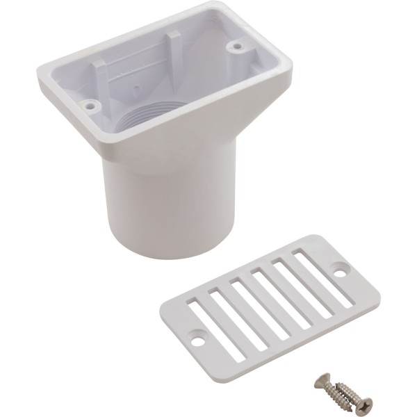 Deck Drain, CMP SP1019, 2"fpt x 2"s x 4", White, Generic : 25533-000-000