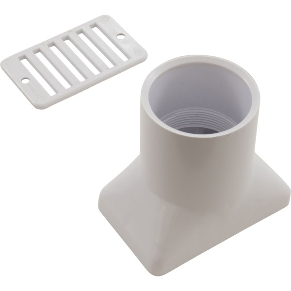 Deck Drain, CMP SP1019, 2"fpt x 2"s x 4", White, Generic : 25533-000-000