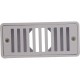 Gutter Drain, Pentair 2.5" x 6", w/Grate, White : 542039
