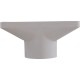Gutter Drain, Pentair 2.5" x 6", w/Grate, White : 542039