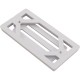 Gutter Drain, Pentair 2" x 4" 3-Bar Frame & Grate, White : 542038